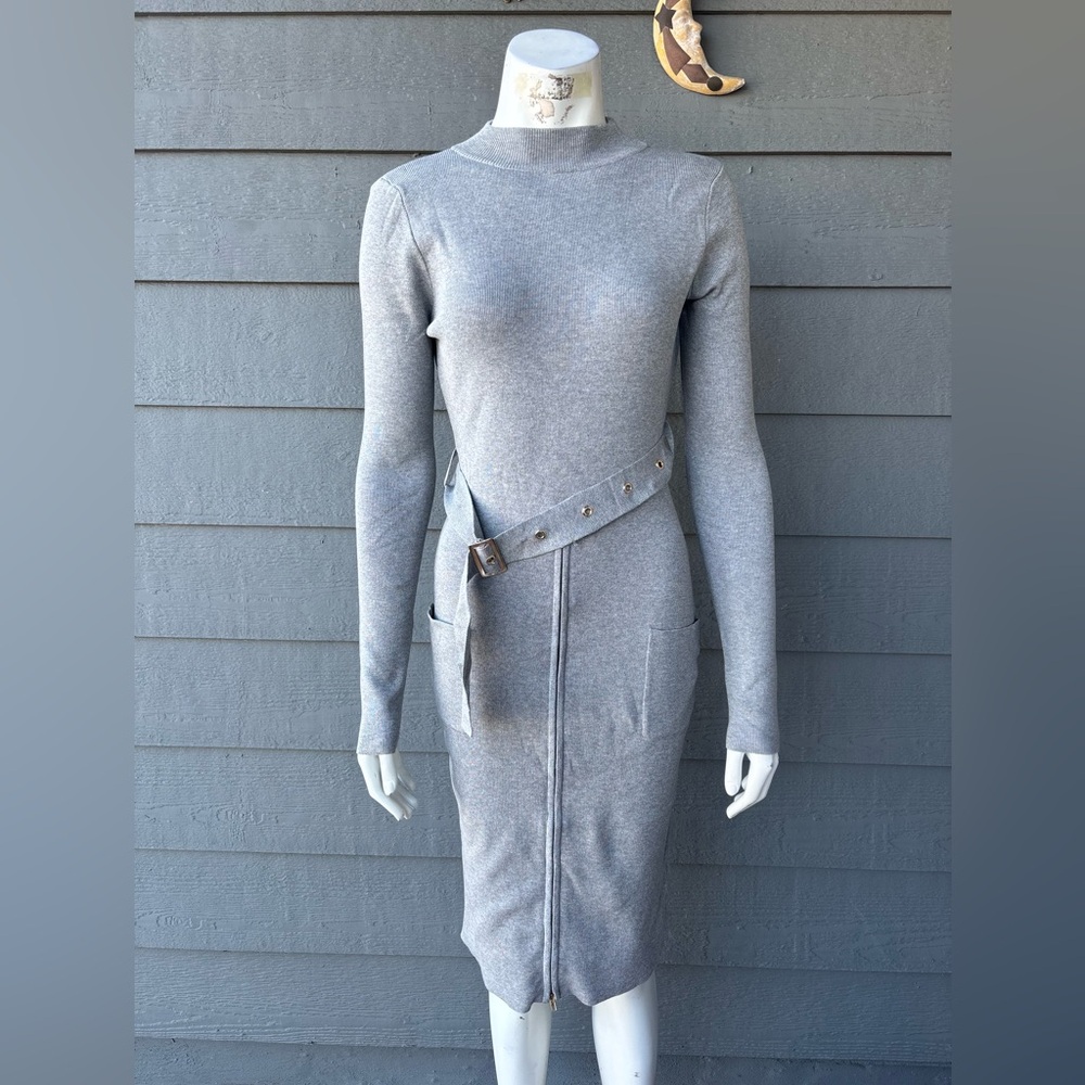 Hera Collection Silver Long Sleeve Dress